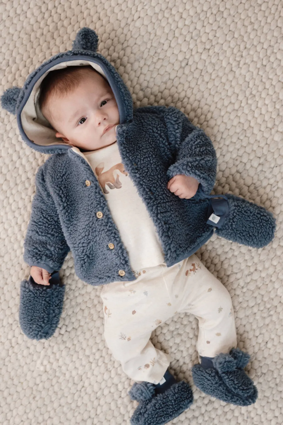 Little Dutch teddy wanten blauw, foto 5