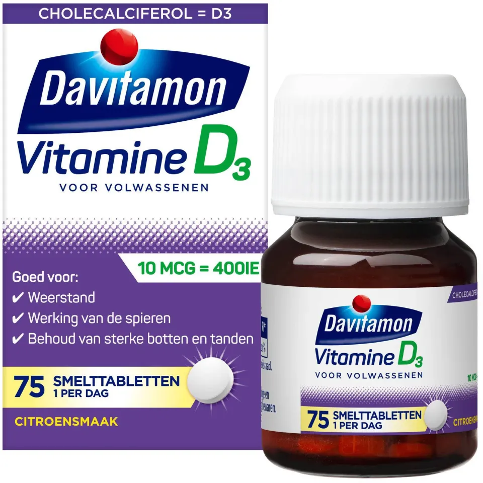 Davitamon Vitamine D3 smelttabletten, foto 6