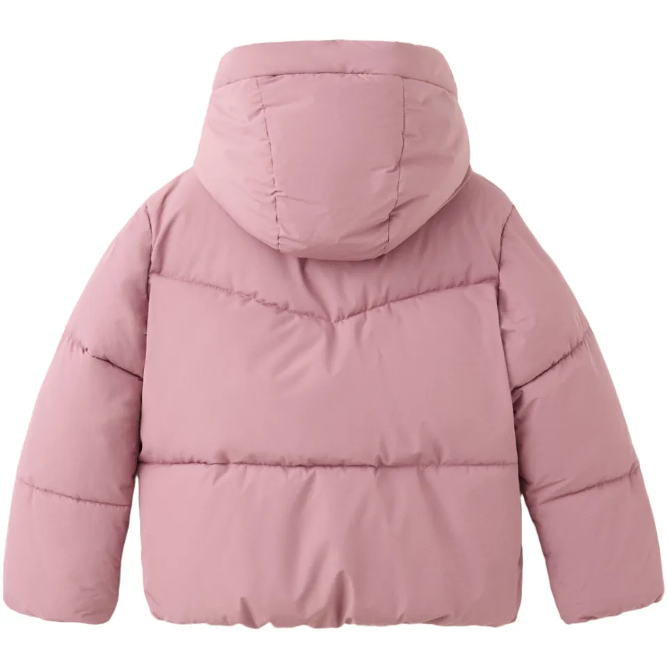 Mango Kids gewatteerde winterjas roze, foto 2