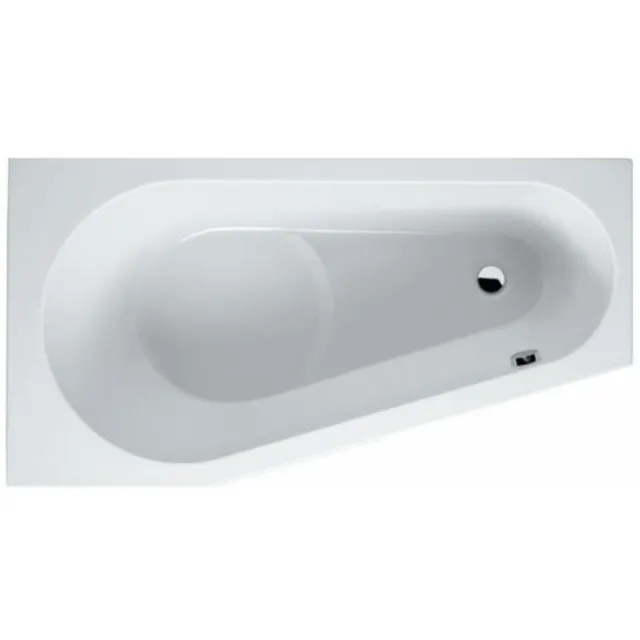 Riho Delta hoekbad 160x80 cm wit Hoogglans Wit