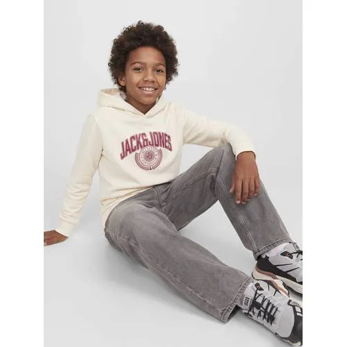 Jack & Jones JUNIOR hoodie met logo - ecru, foto 3