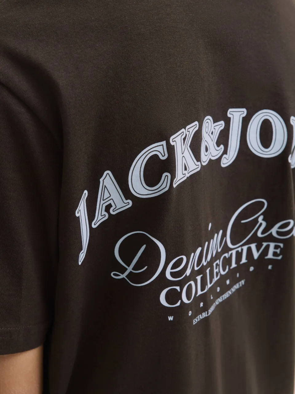 Jack & Jones T-shirt met backprint bruin, foto 6