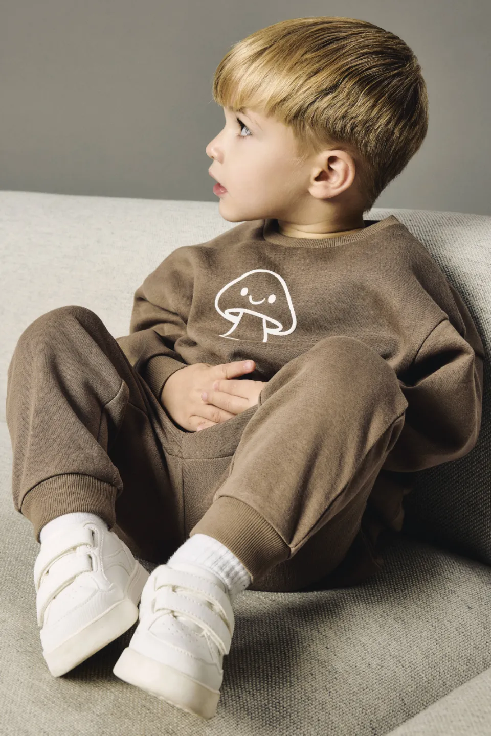 NAME IT MINI joggingbroek bruin, foto 4