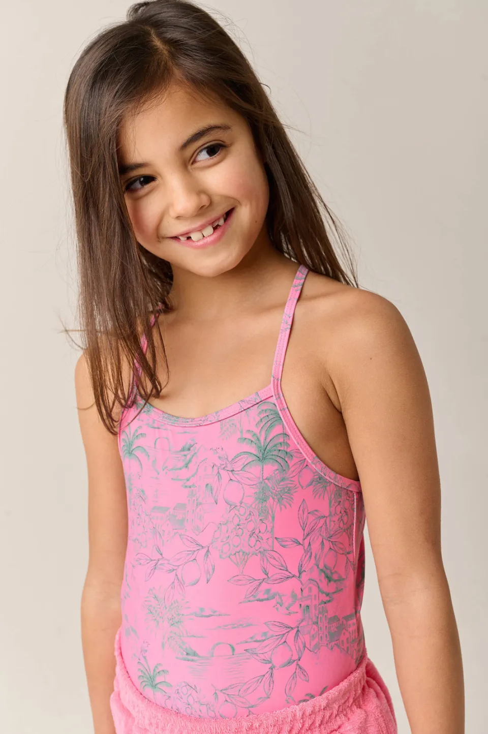 Tumble 'n Dry badpak met all over print roze