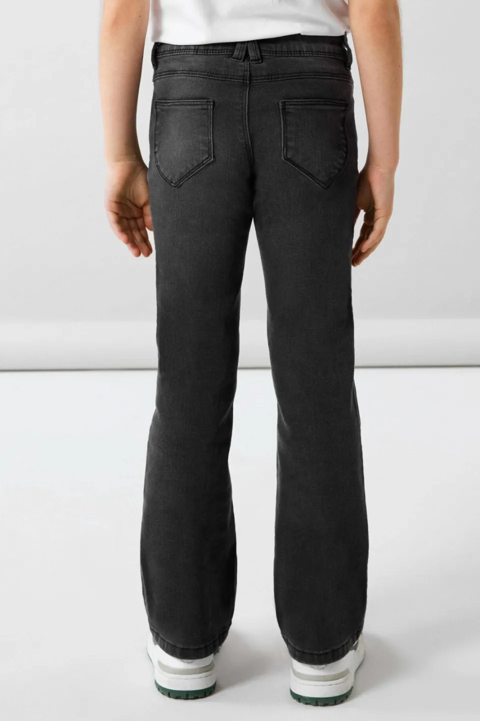NAME IT KIDS bootcut fit jeans NKFPOLLY dark grey denim, foto 4
