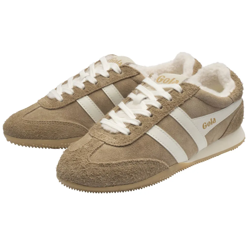 Gola Sprinter Summit leren sneakers - lichtbruin/wit, foto 4