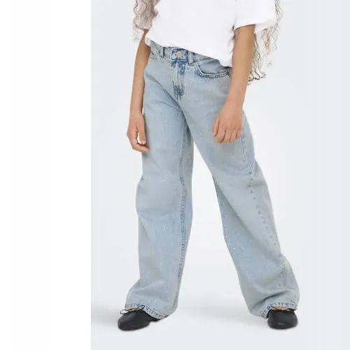 KIDS ONLY GIRL wide leg jeans light blue denim, foto 2