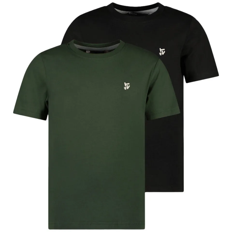 TYGO & vito T-shirt zwart/donkergroen, foto 2