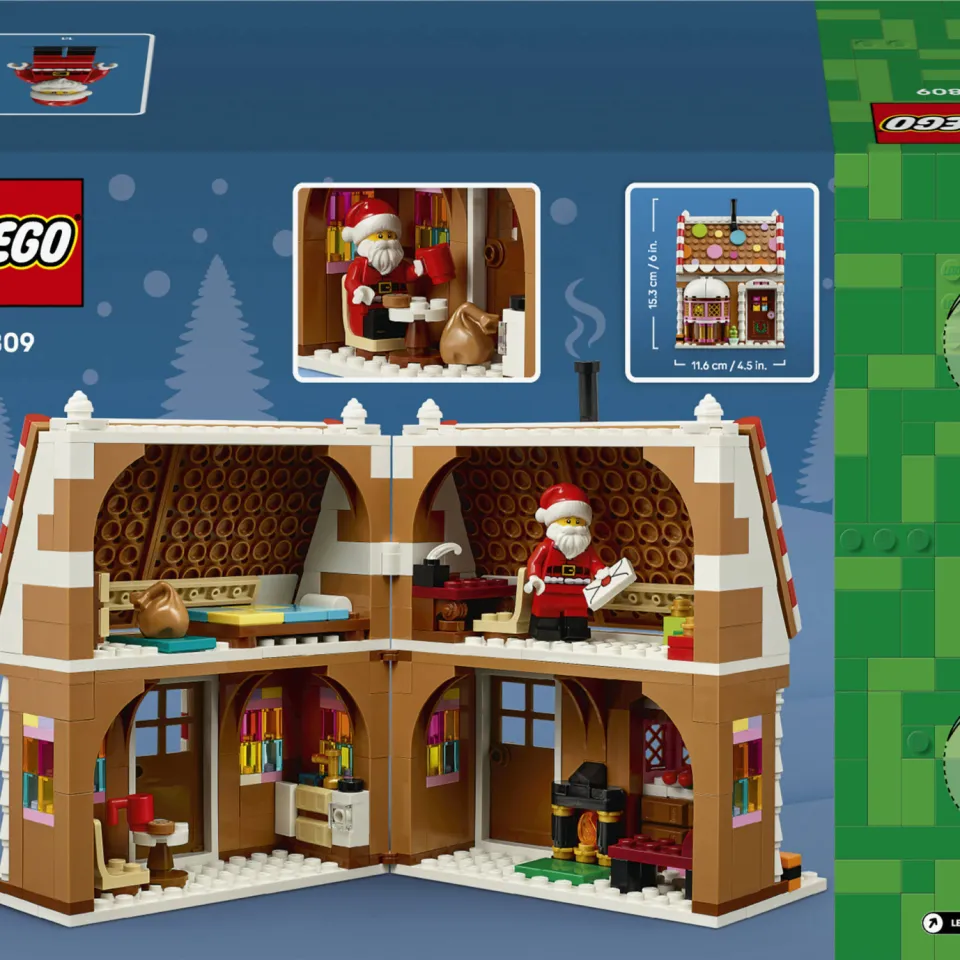 Lego Seasons and Occasions Winters Peperkoekhuisje, Kerst Speelgoed voor Kinderen 40809, foto 4