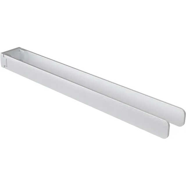 Haceka Handdoekhouder Haceka Aline Dubbel Draaibaar 46 cm Geborsteld Aluminium Grijs