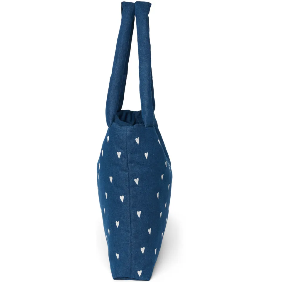 Studio Noos denim luiertas Hearts Mom Bag donkerblauw, foto 2