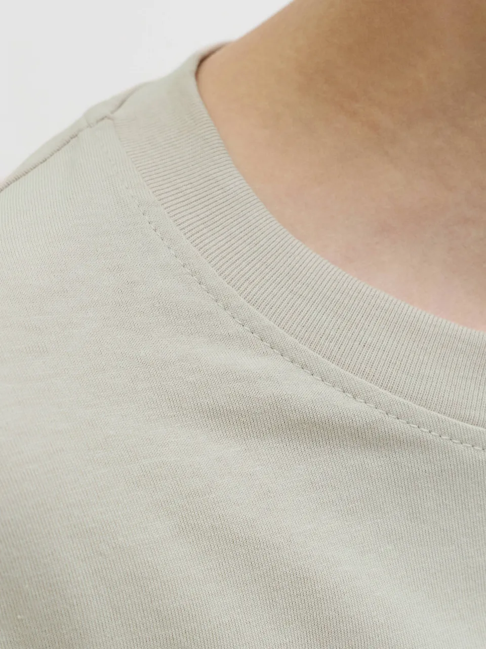 Jack & Jones T-shirt beige met tekstopdruk, foto 6