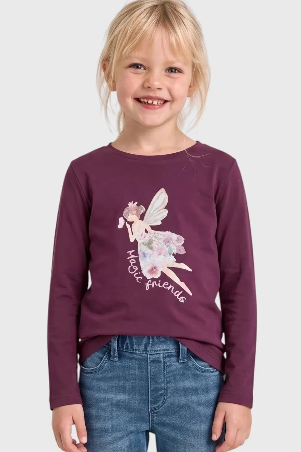 s.Oliver longsleeve met print paars