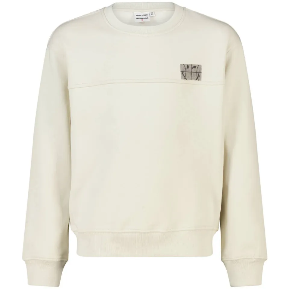 America Today sweater met backprint - ecru, foto 2