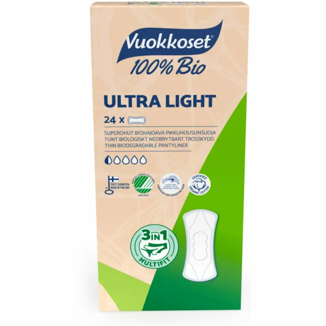 Vuokkoset Bio Inlegkruisjes Ultra Light 24 stuks