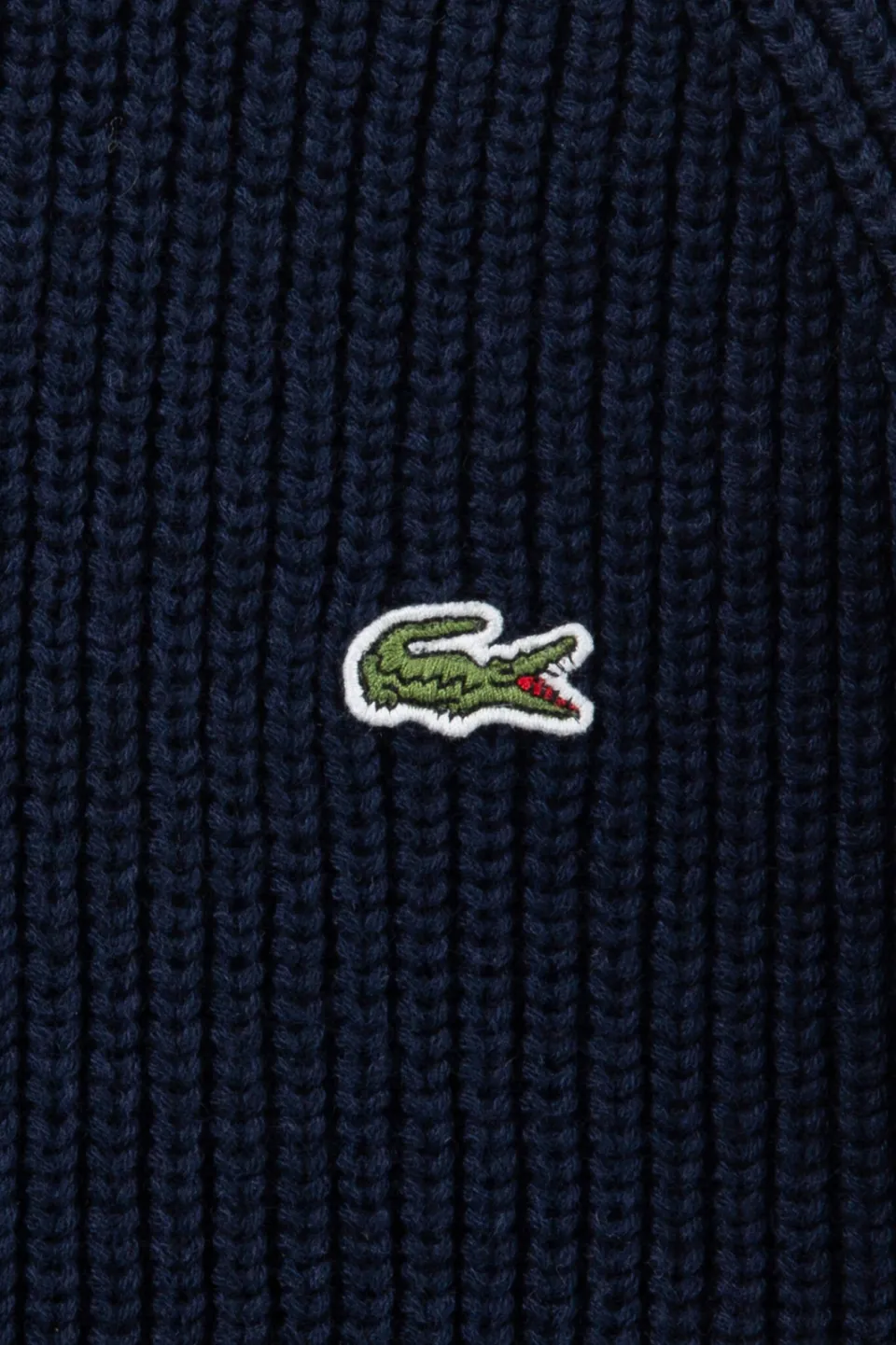 Lacoste gebreide trui met wol - donkerblauw, foto 6