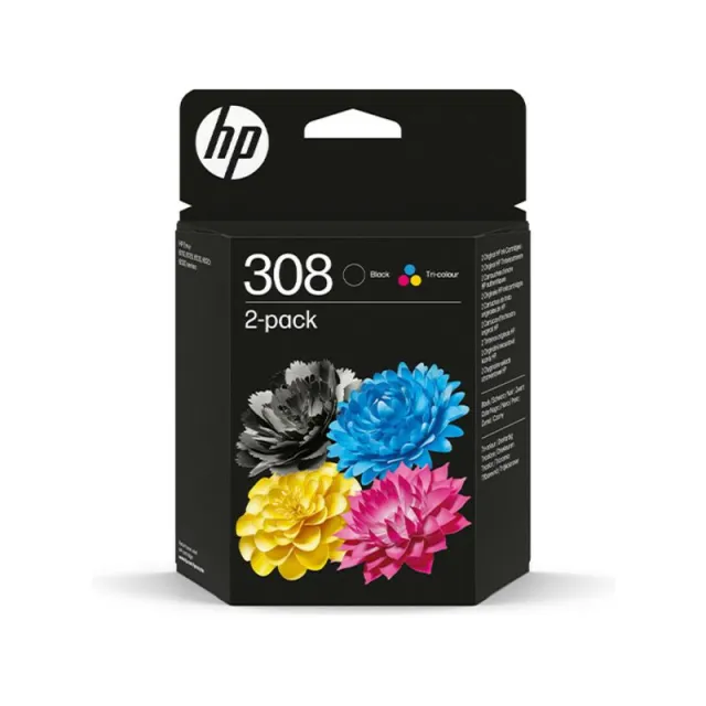 Hp 308 (6L6S6UE) Inktcartridge Zwart + 3 kleuren Multipack