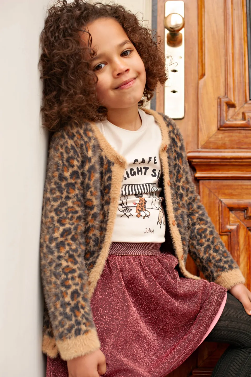 Jubel rok met glitters roze/rood, foto 8