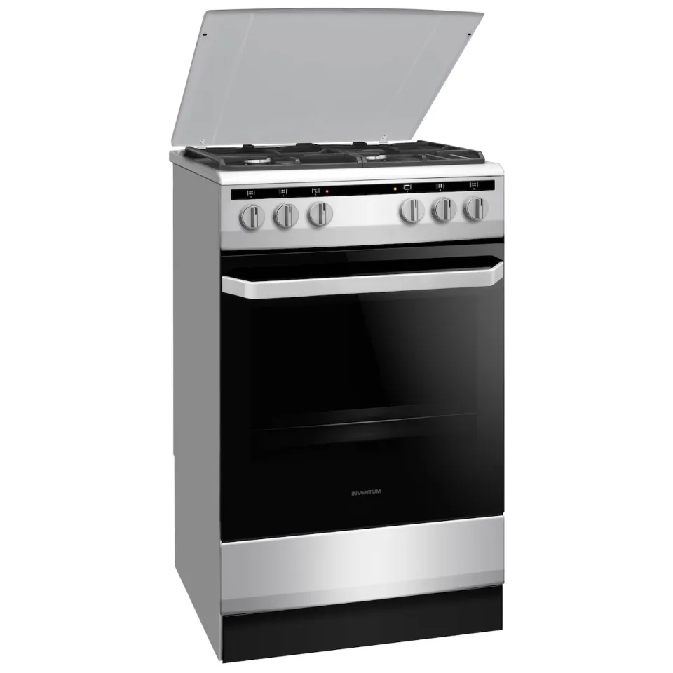 Inventum VFG5020GRVS gasfornuis RVS, foto 2