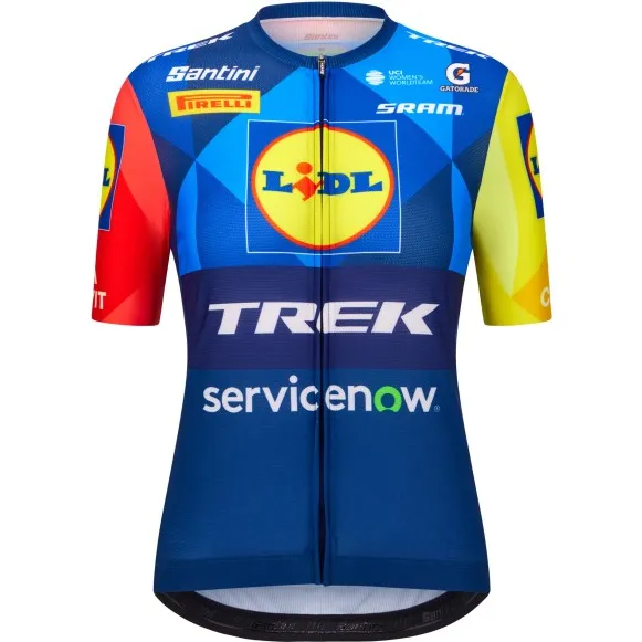 Santini Women's Lidl Trek Jersey - Fietsshirt, blauw