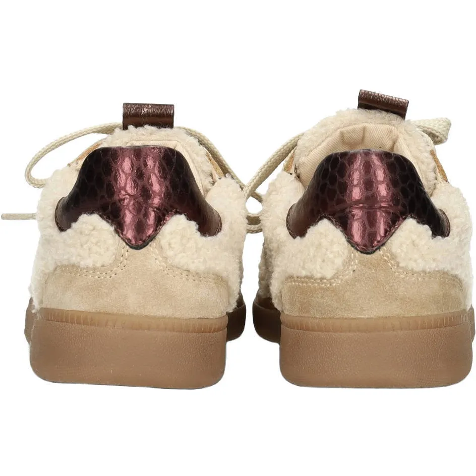 Haboob leren sneakers - ecru, foto 3