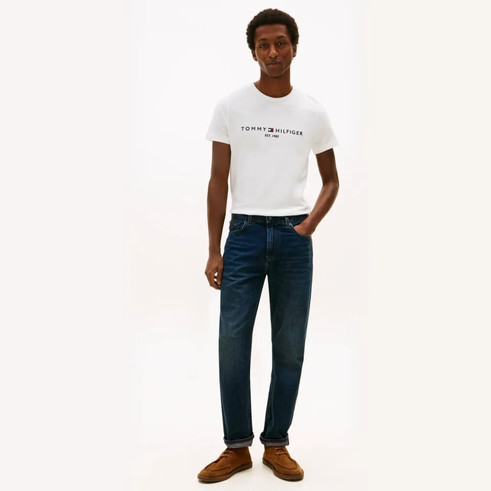 Tommy Hilfiger T-shirt met logo heren wit