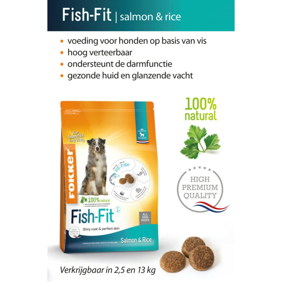 Fokker Fish-Fit zalm en rijst hondenvoer, foto 2