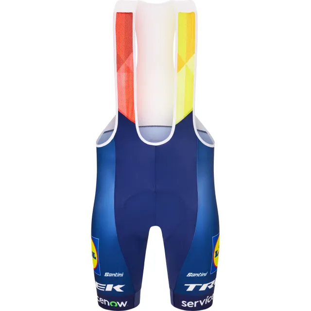 Santini Lidl Trek fietsbroek met bretels blauw