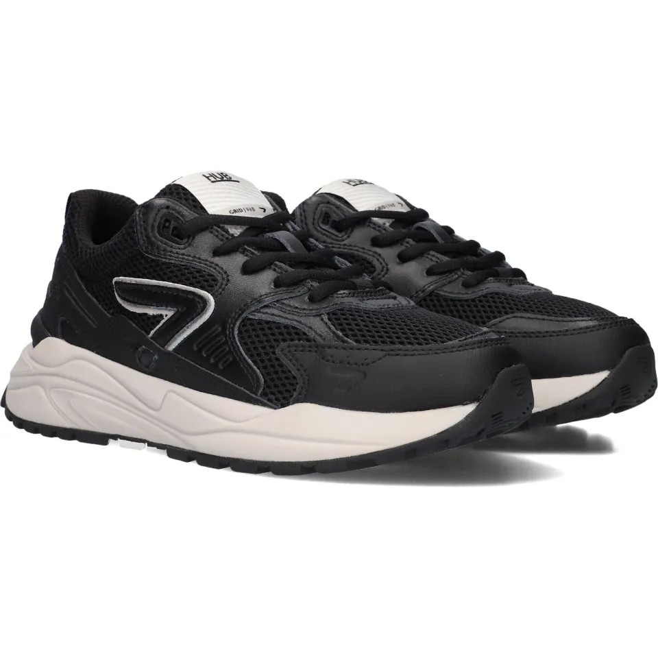 Hub Sneakers Grid-w Zwart, foto 3