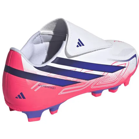 Adidas Performance F50 Hyperfast Club junior imitatieleren voetbalschoenen - roze/paars, foto 3