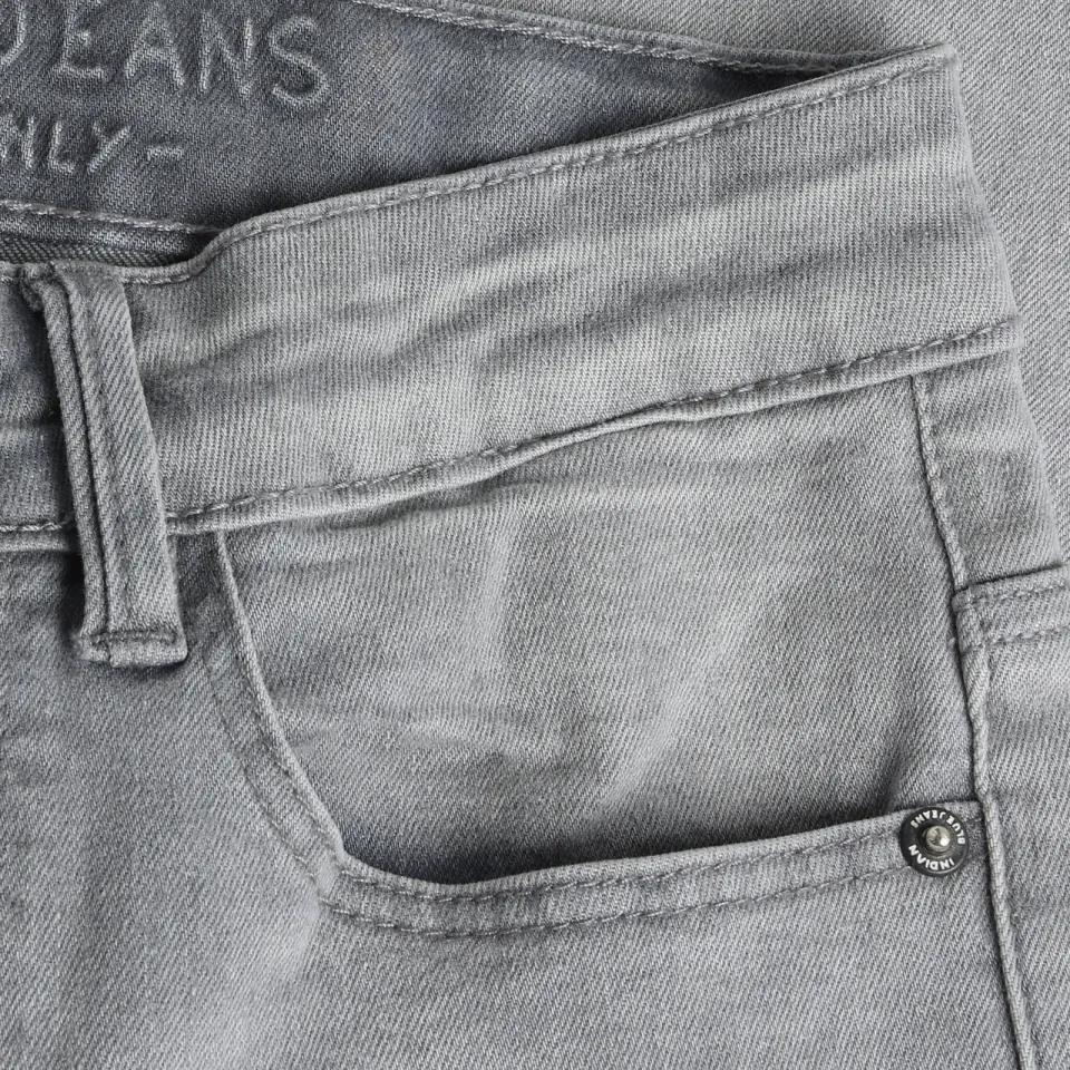 Indian Blue Jeans straight leg jeans - lichtgrijs, foto 2