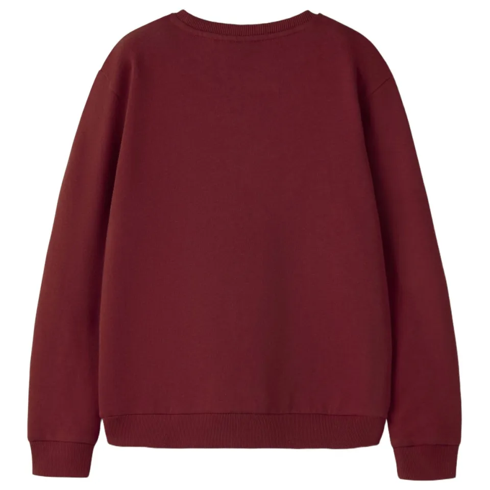 NAME IT KIDS rechtvallende sweater met print - rood, foto 2