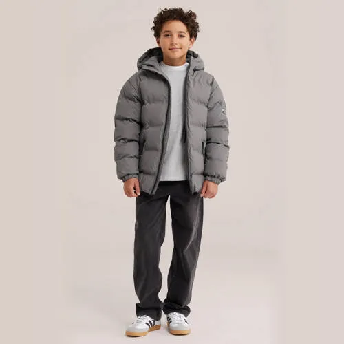 WE Fashion pufferjas grijs, foto 3