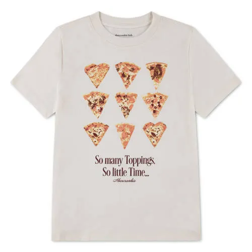 Abercrombie & Fitch t-shirt met print ecru