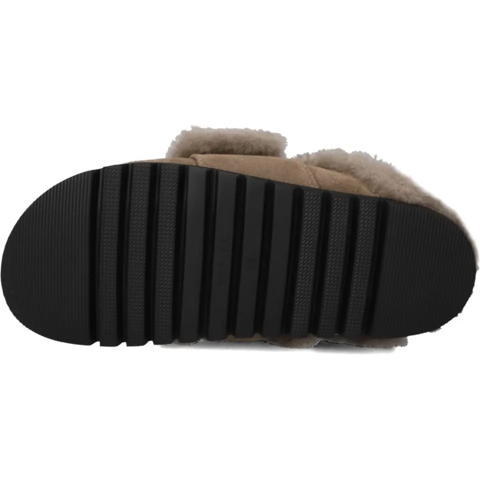 Nubikk Teddy Furry II clogs taupe, foto 6