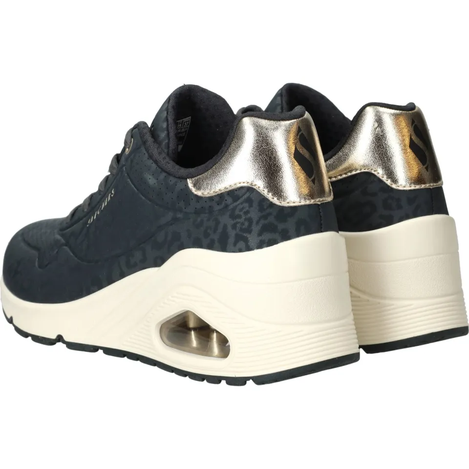 Skechers Uno Wedge Safari sneaker zwart, foto 4