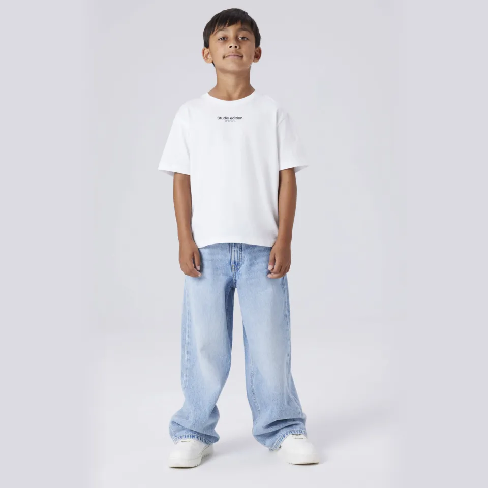NAME IT KIDS straight leg jeans light blue denim