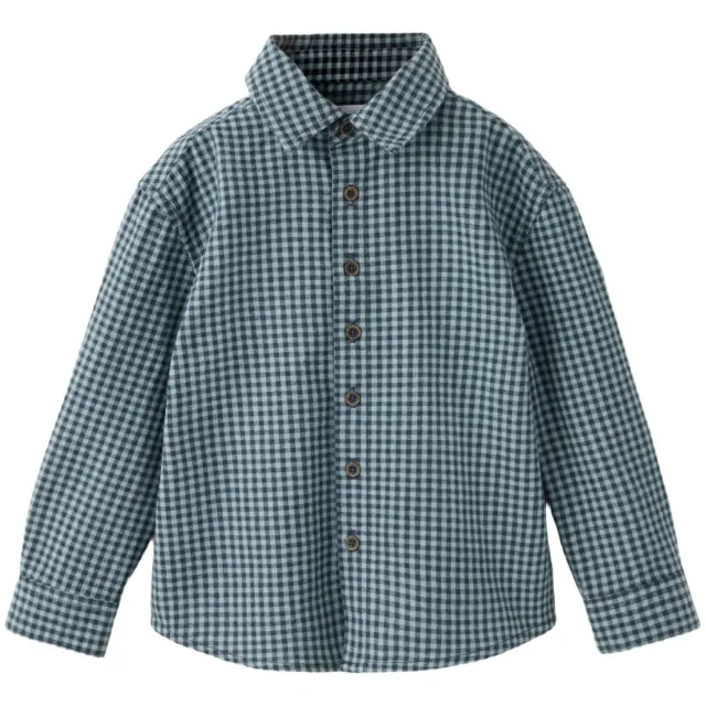 Mango Kids geruit overhemd - groen, foto 2