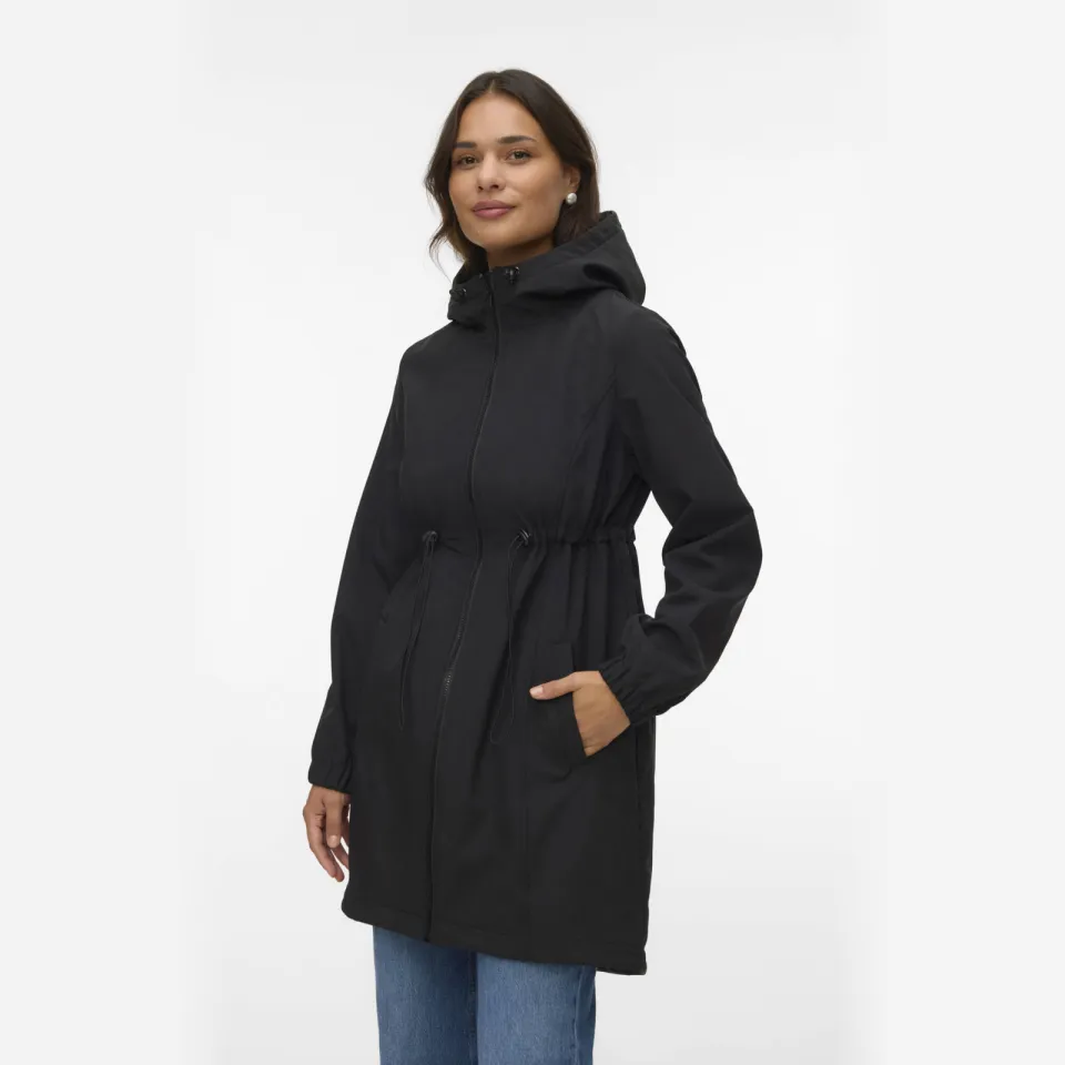 Mamalicious 3 in 1 zwangerschaps softshell jas zwart, foto 4
