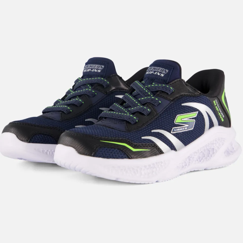 Skechers Slip-ins Meteor-Lights sneakers marineblauw, foto 3