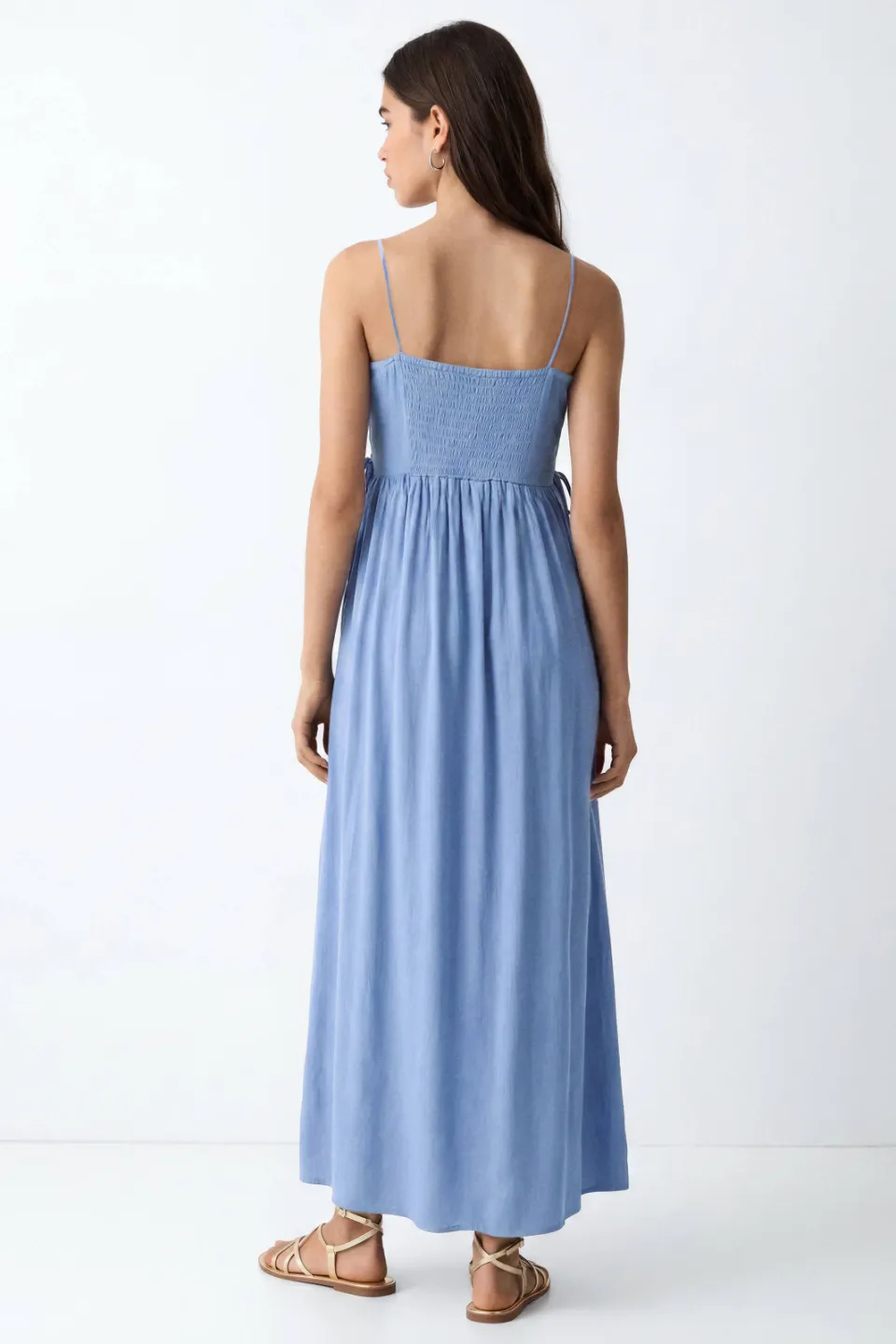 Mango maxi jurk hemelsblauw, foto 3
