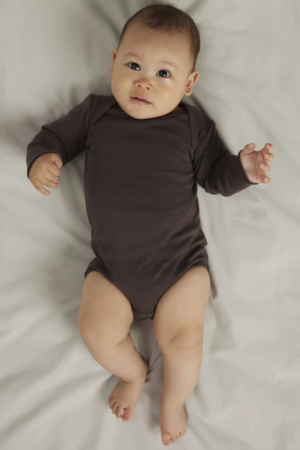 NAME IT BABY romper - beige/groen/bruin (set van 3)