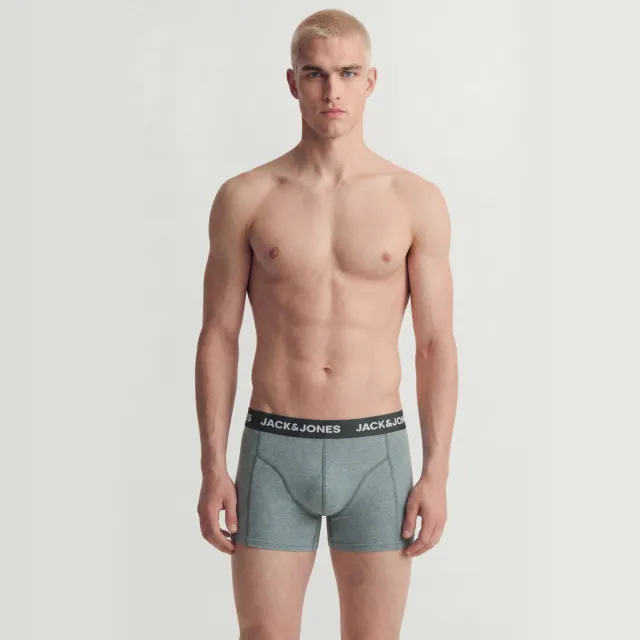 Jack & Jones boxershorts - groen/donkergroen (set van 3)