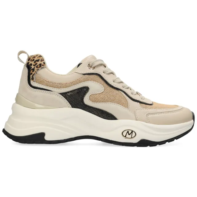 Mexx chunky sneakers beige/goud