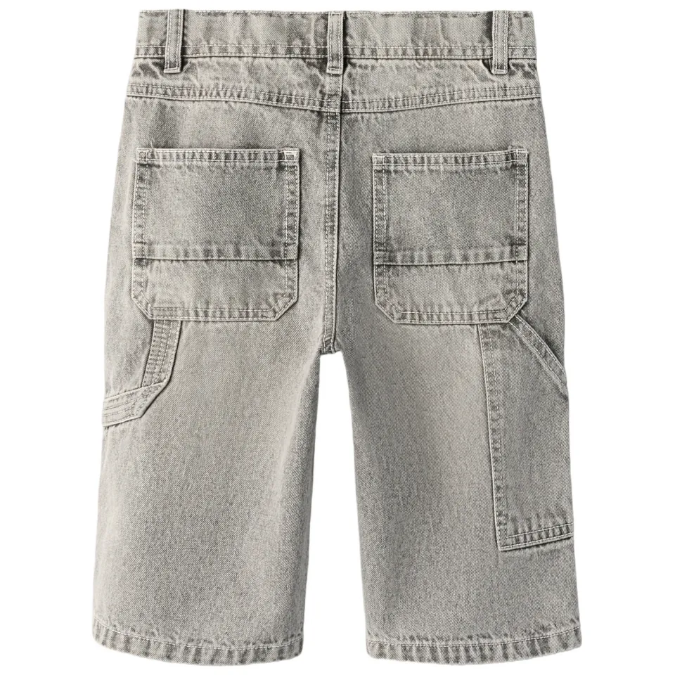 NAME IT denim bermuda loose fit grijs denim, foto 3