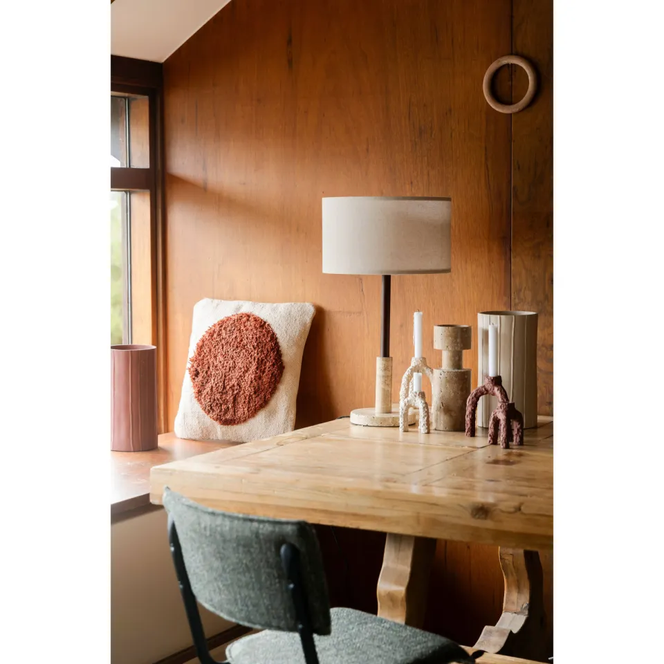 Dutchbone Paros kandelaar marmer beige, foto 4