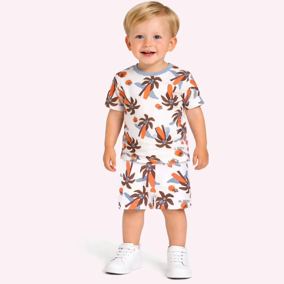 B.Nosy korte broek wit multicolor Wit/multicolor