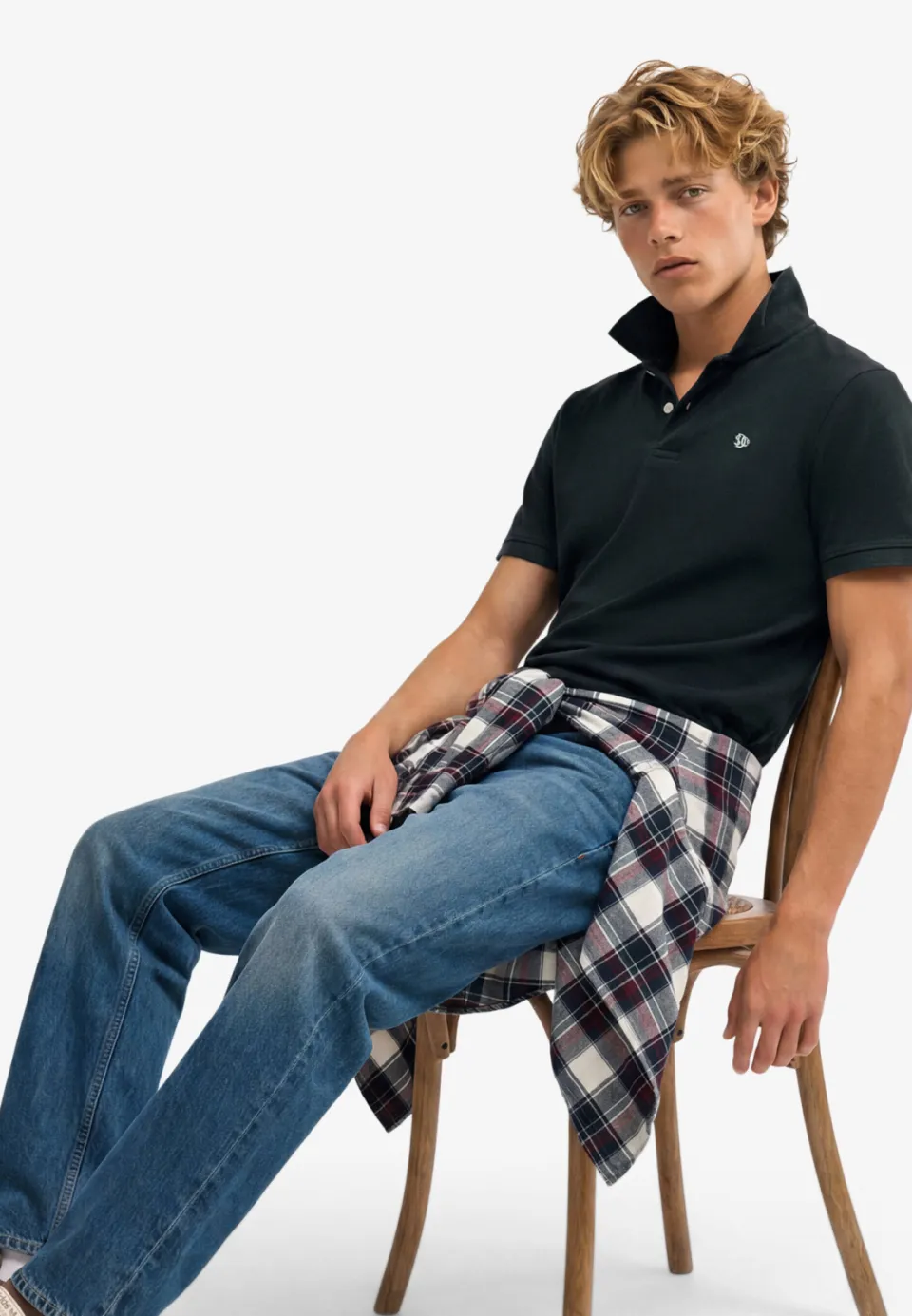 Superdry relaxed polo donkerblauw, foto 3
