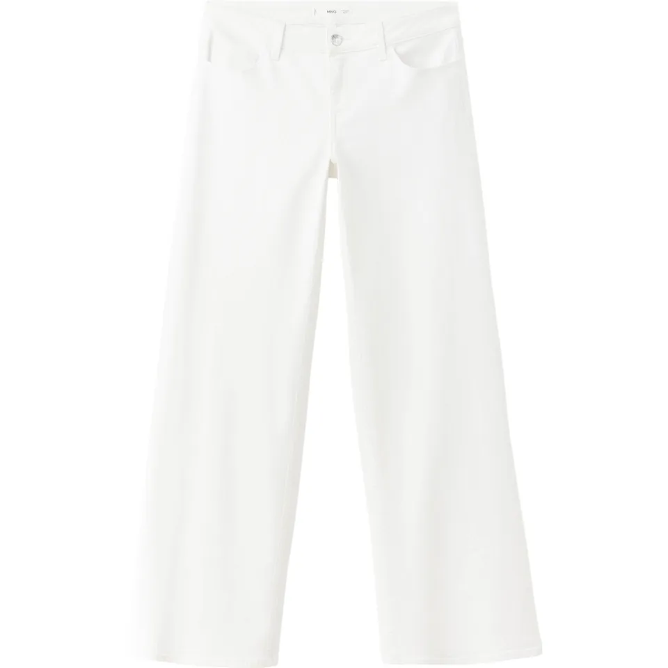 Mango TEEN wide leg jeans - wit, foto 2