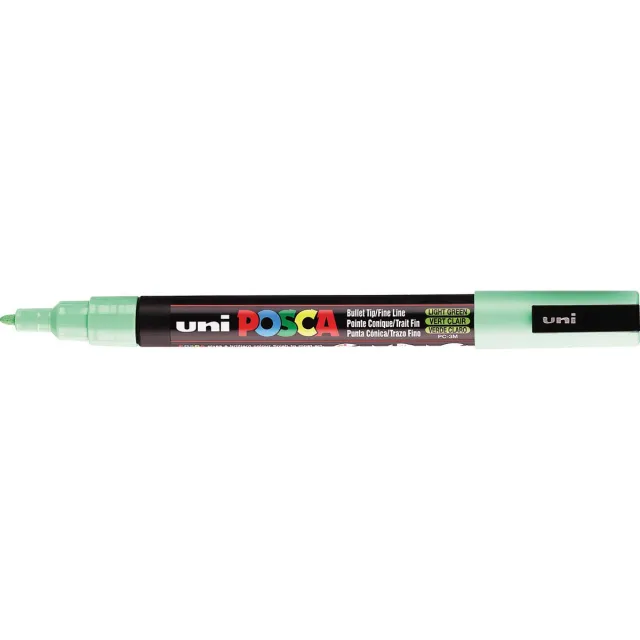 Posca marker met conische punt schrijfdikte fijn lichtgroen